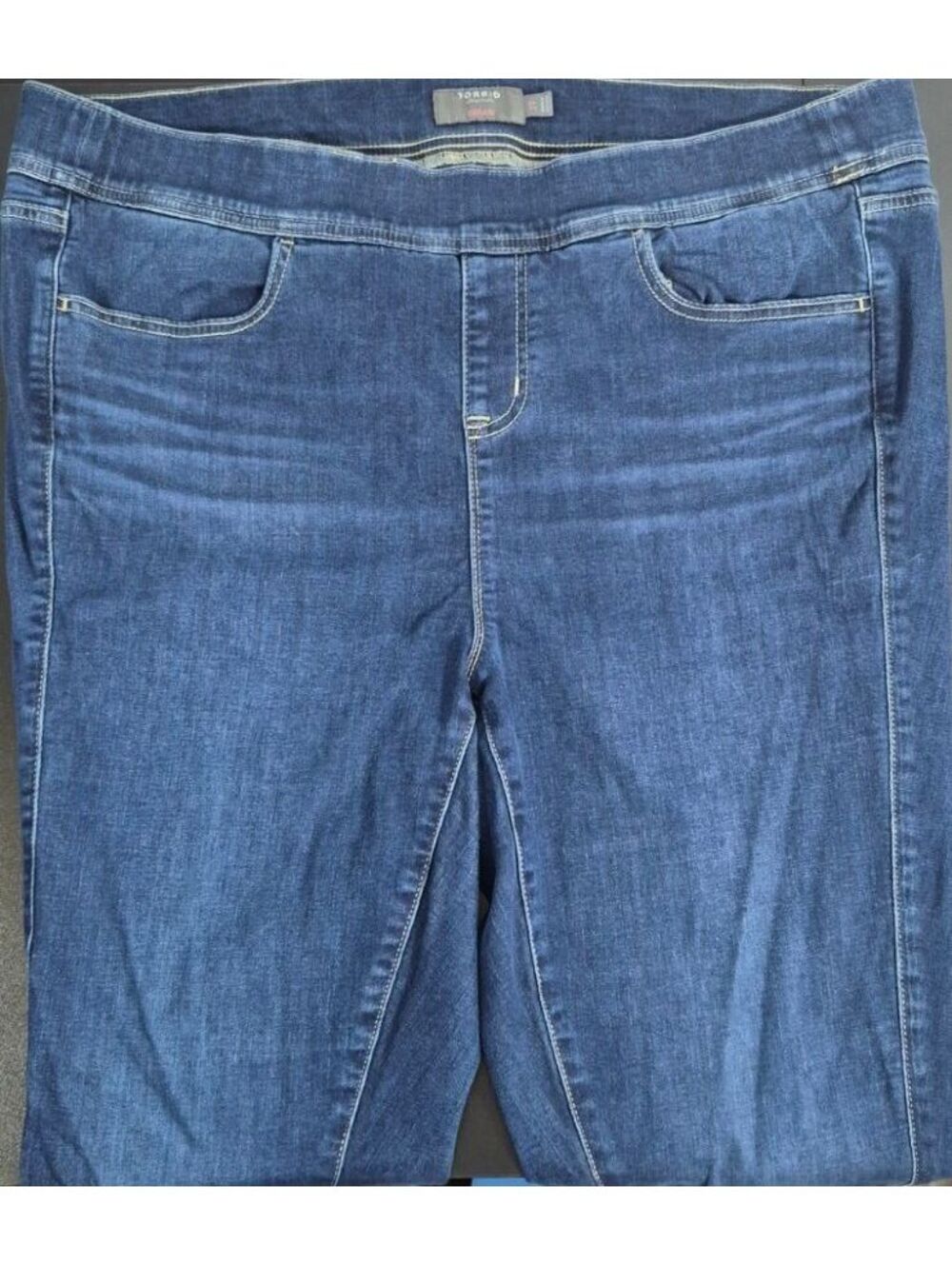 Torrid 2T Lean Jean Tall Stretch Denim Raw Frayed Hem Jeans